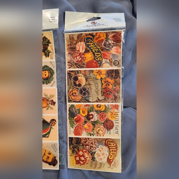 Brier Rose Sticker Collection 8 Pressure Sensitive Stickers Bundle of 3 - Picture 3 of 17